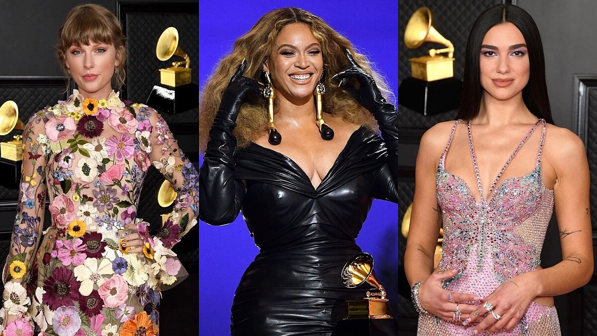 2021第63屆葛萊美獎紅毯造型特輯！碧昂絲、泰勒絲、杜娃黎波…盤點9個紅毯亮點造型