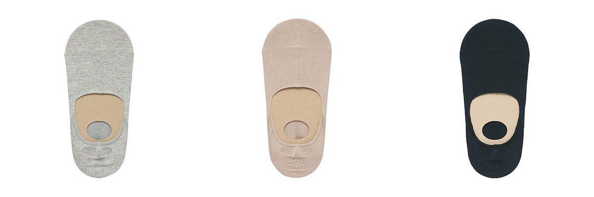 女棉混輕薄腳跟防滑隱形襪，售價NT$99