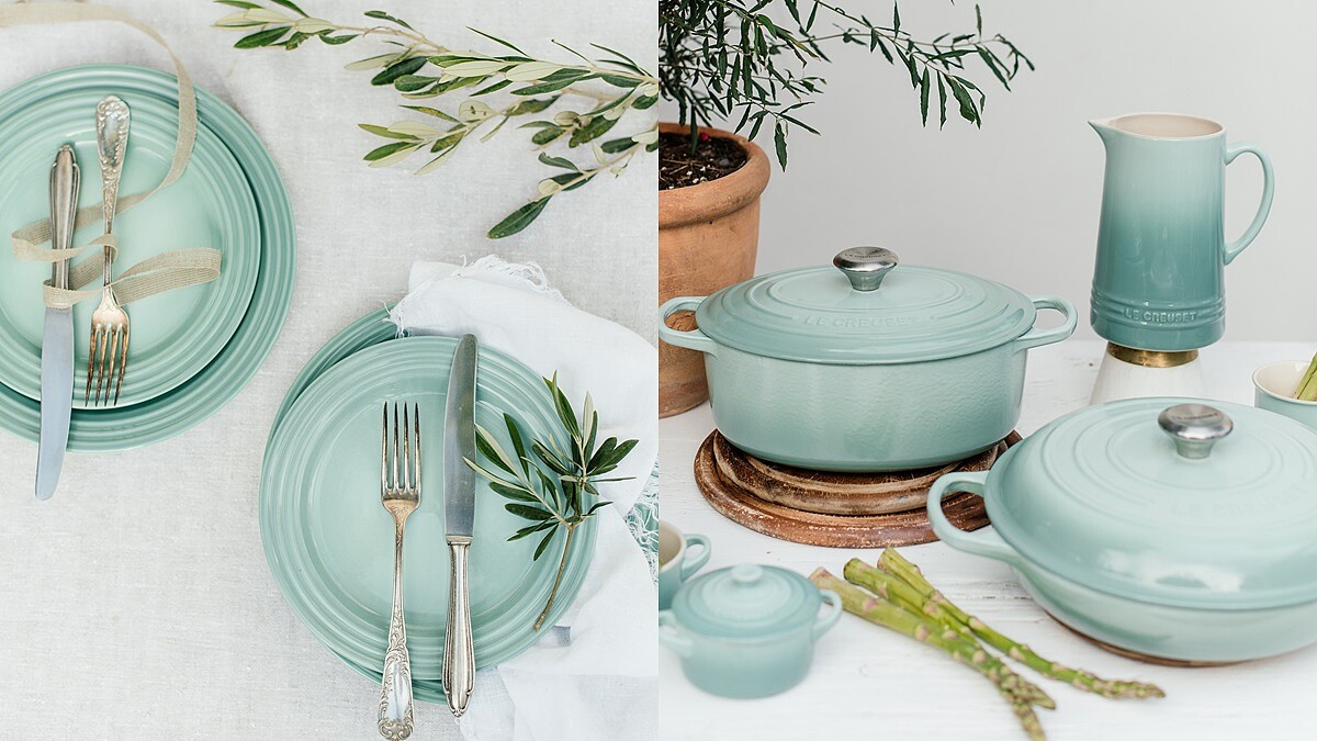 LE CREUSET 2021年全新「悠然綠系列」鍋具上市！充滿少女感的薄荷綠色調，打造更典雅的餐桌美學