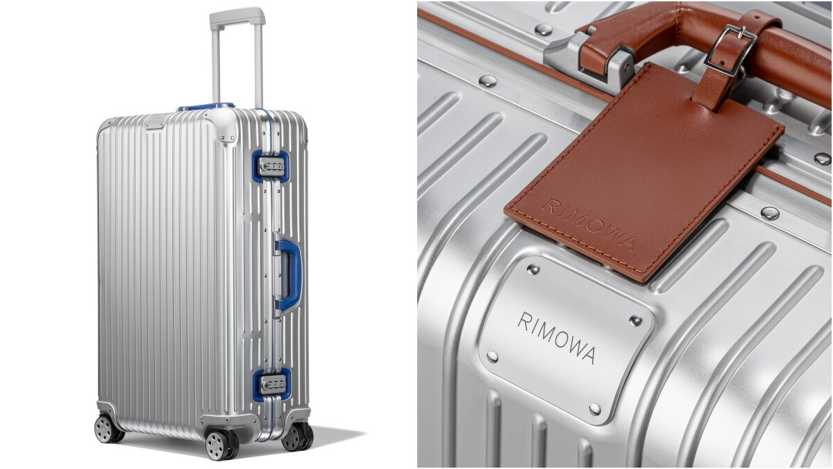 Rimowa Original Twist Check-In L（藍／咖啡），售價NT $53,900 