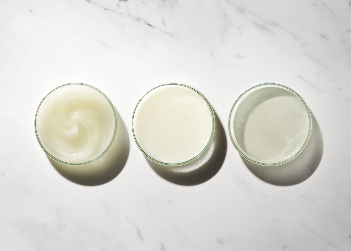 德國AB修護潔顏凝霜三段式質地轉化