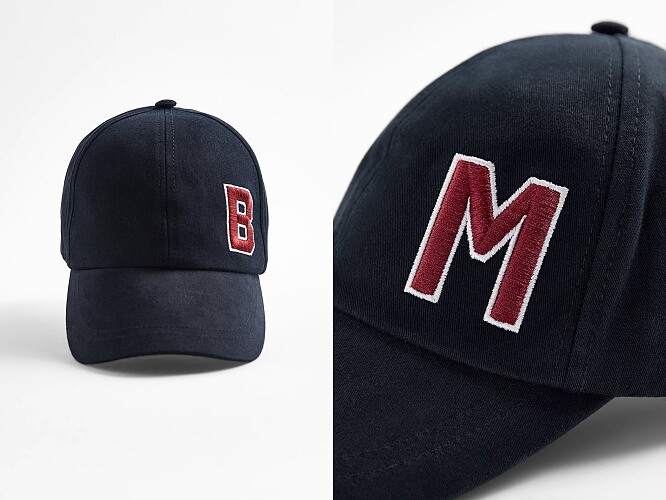 字母棒球帽，售價NT$650