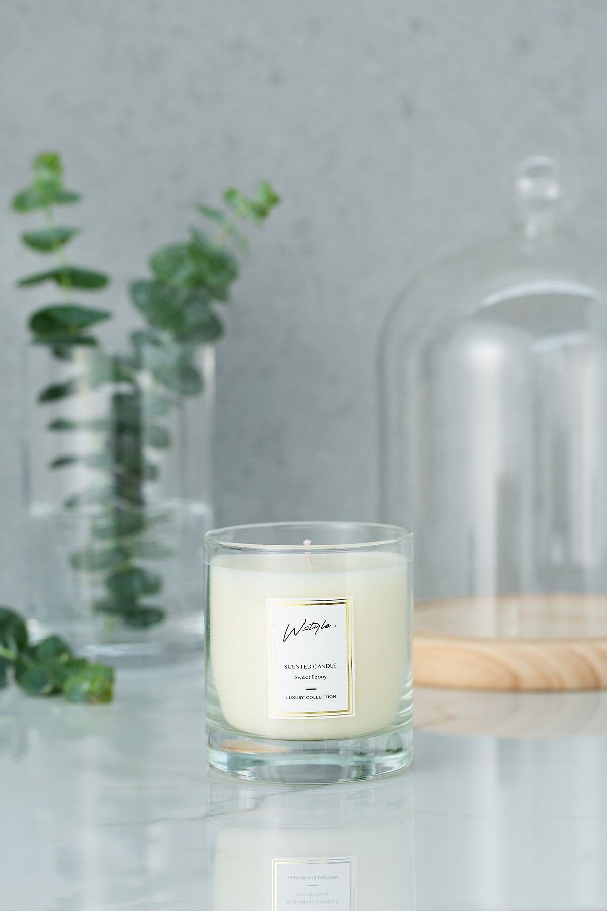 白茉莉與牡丹香氛蠟燭 $980