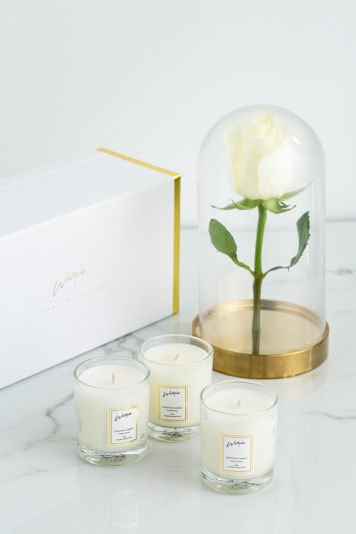 白金奢華系列 小蠟燭禮盒組 $1,180