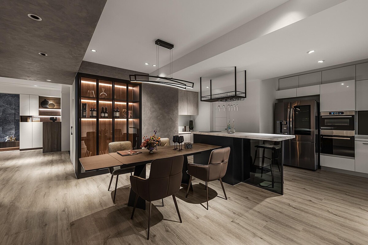 用什麼燈、用多少燈，都是細節中的魔鬼，彤雲潤景旗下團隊曾操刀文華東方與寒舍艾美燈景，如今在住宅界已打響名號。