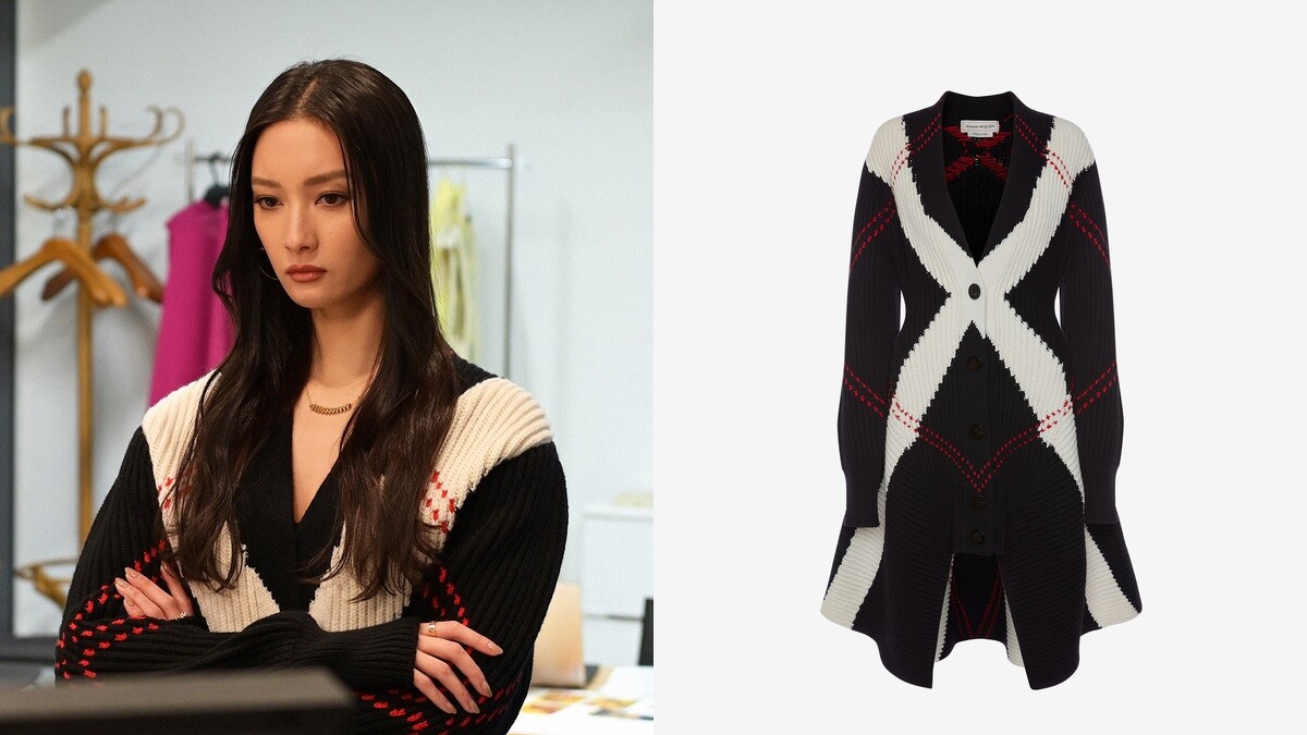 Alexander McQueen針織開襟外套，約NT60,000