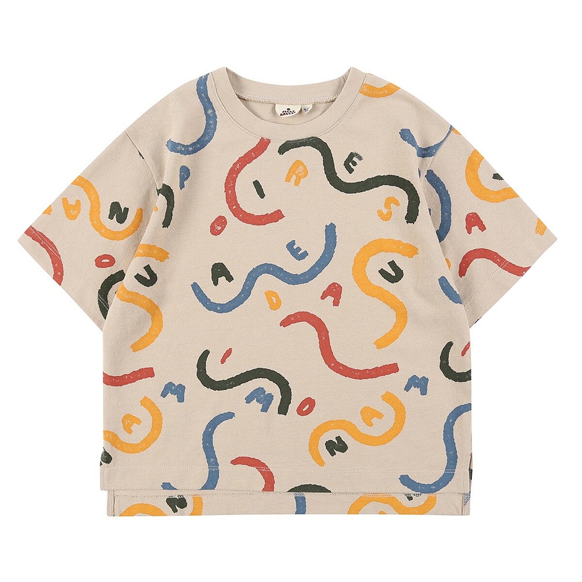 彩色線條T恤（米色）1,290元