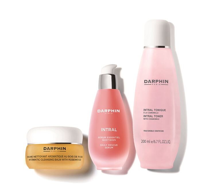 全明星粉紅療癒組 NT4900 花梨木按摩潔面膏40ml+全效舒緩化妝水200ml+全效舒緩精華液50ml (原價NT7217) 