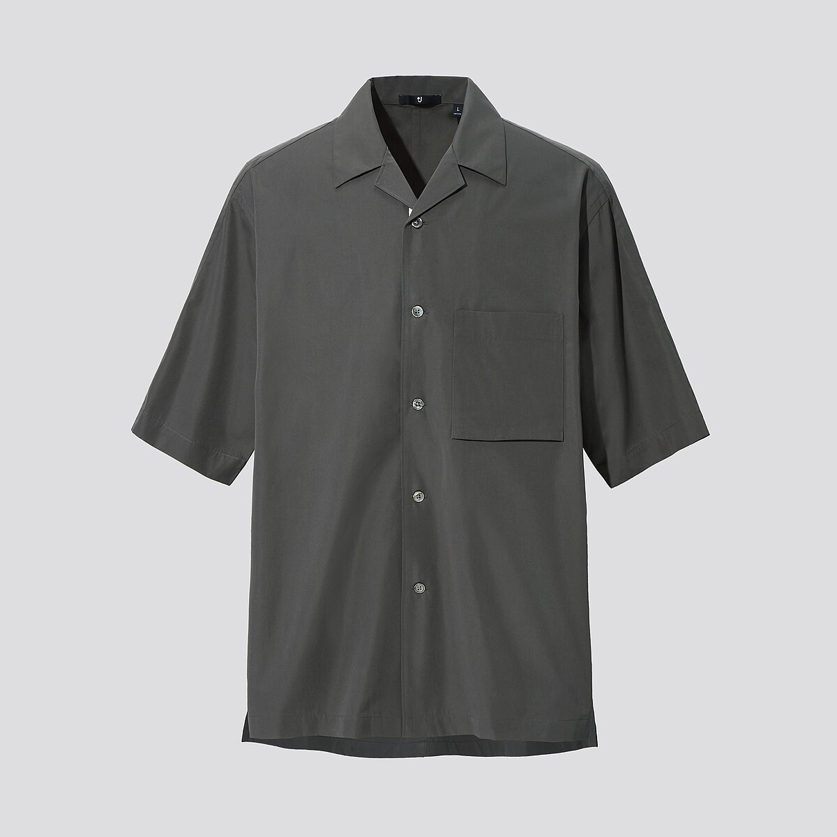 男裝 SUPIMA COTTON寬版開領襯衫(短袖)_NT$1290