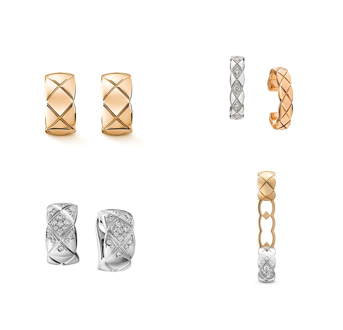 CHANEL COCO CRUSH高級珠寶系列：耳環與耳扣