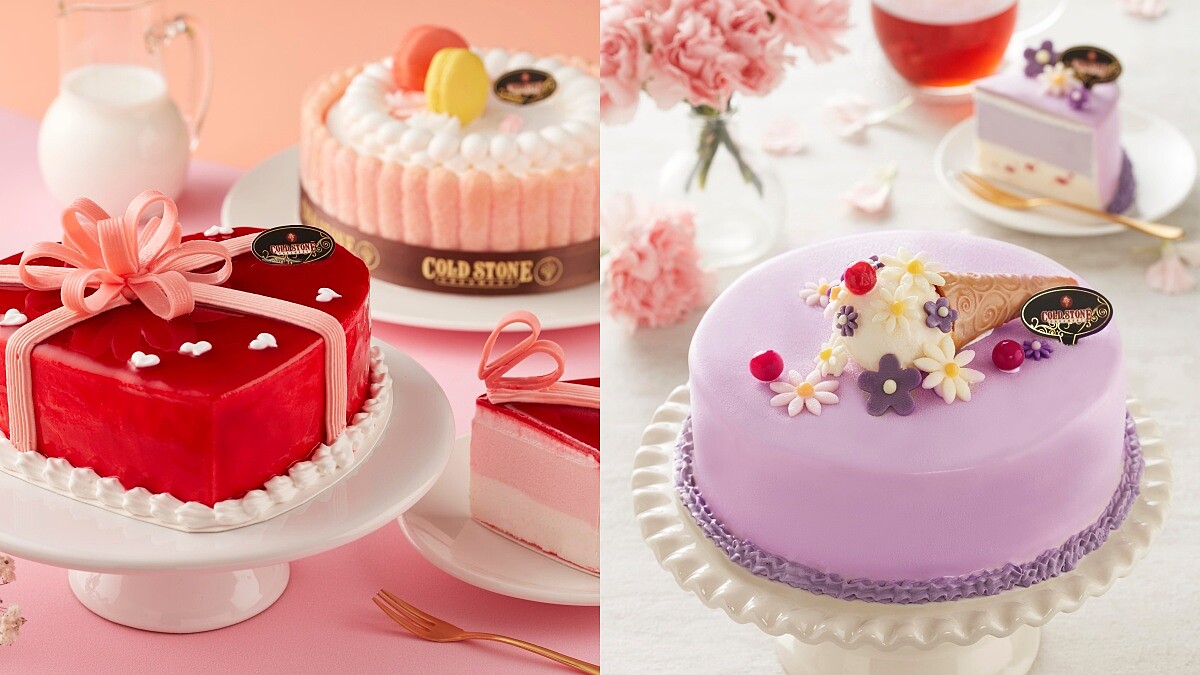 花束變蛋糕！COLD STONE推3款母親節冰淇淋蛋糕，拌入蔓越莓打造完美酸甜風味