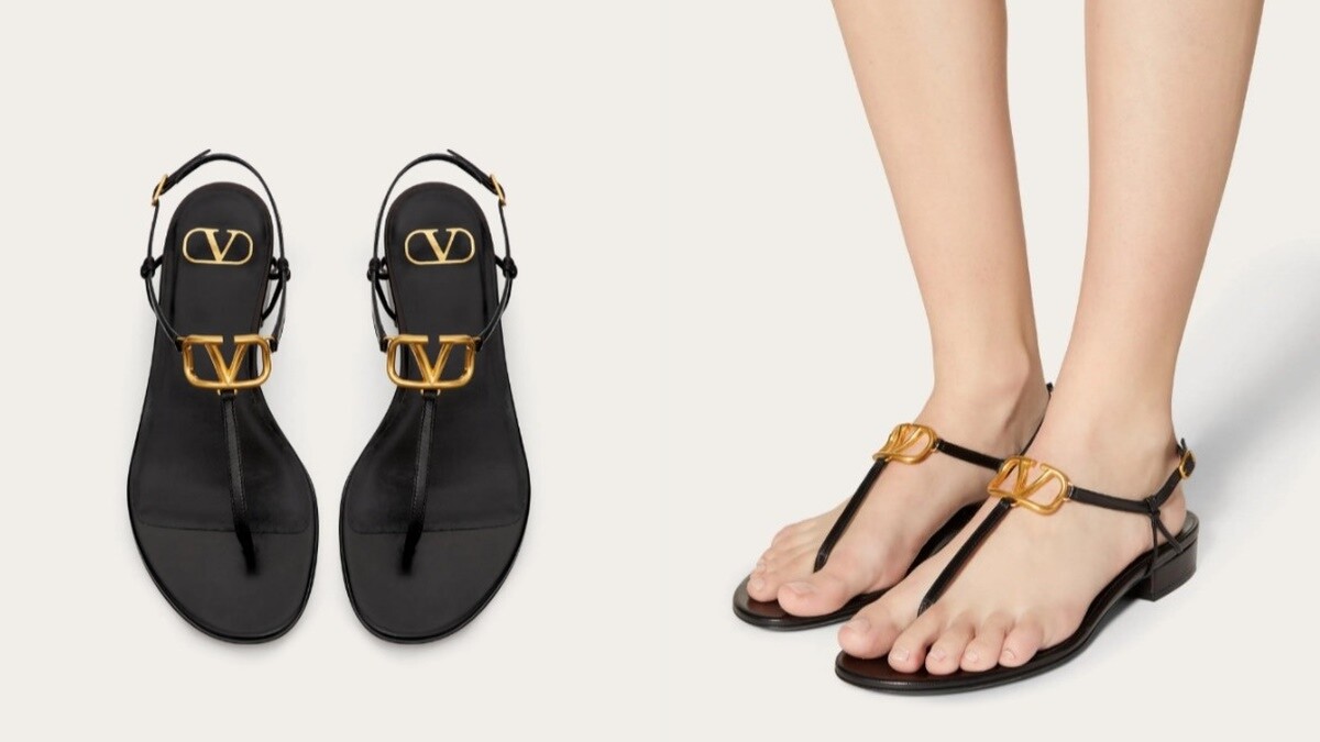 Valentino Logo涼鞋,約NT22,100