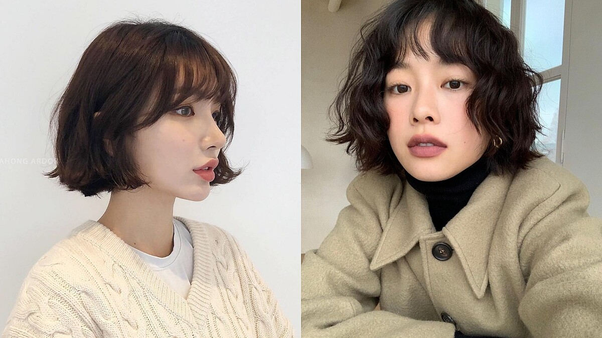 2021短髮燙髮推薦：不規則蓬鬆皺褶燙，自然露出脖頸線條又顯臉小！