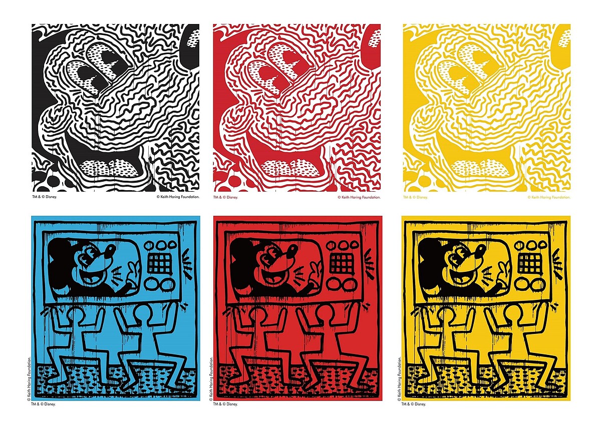 Levi&rsquo;s X Disney X Keith Haring客製化聯名系列圖案