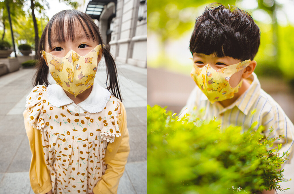 NCI Pharmatech 3D 寶可夢立體醫用口罩 (黃-皮卡丘款)，NT499