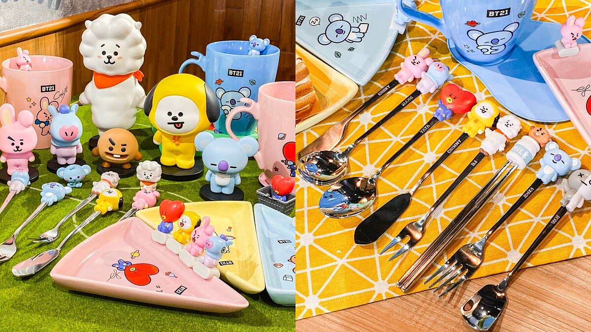 萌度爆表！全聯X宇宙明星BT21集點換購活動24款商品大公開，必收環保餐具、三角盤公仔組