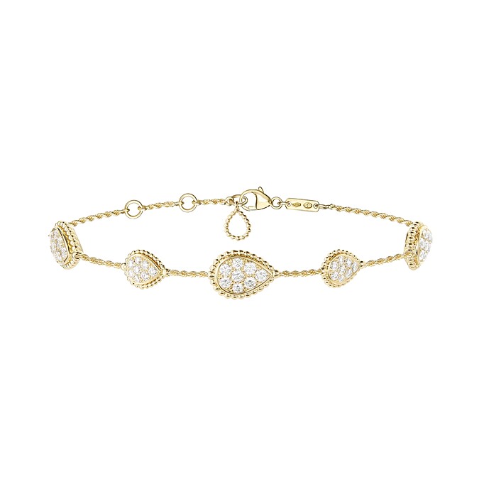 Serpent Bohème系列手鍊 黃金750材質 鑲嵌80顆圓鑽(約2.67克拉) 台幣參考價格 667,000