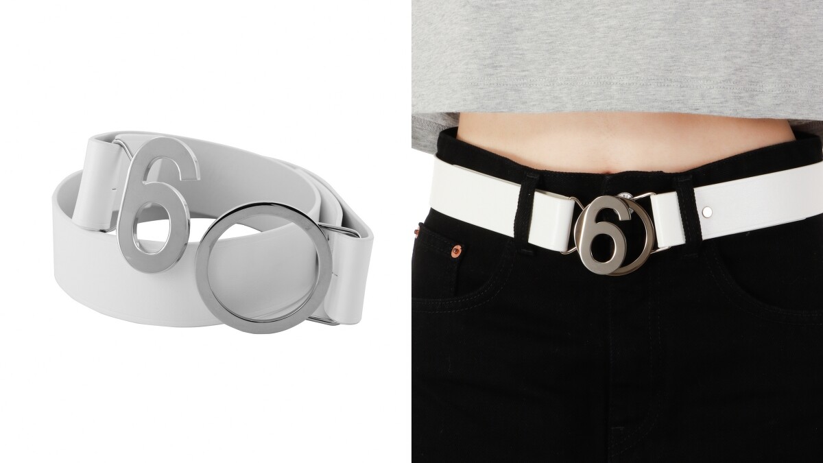 MM6銀白腰帶，售價NT$10,800