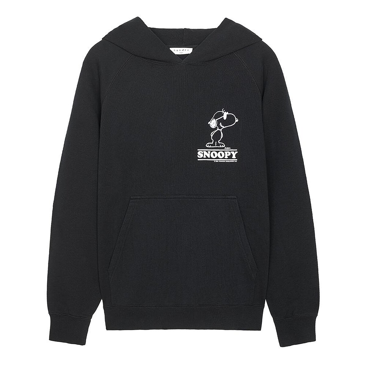 Sandro Homme X Snoopy 黑色連帽衛衣 NTD 7,190