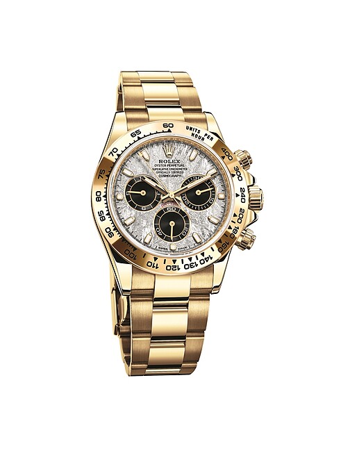 Cosmograph Daytona 18K黃金 蠔式三格實心鏈節 定價NT1,362,500