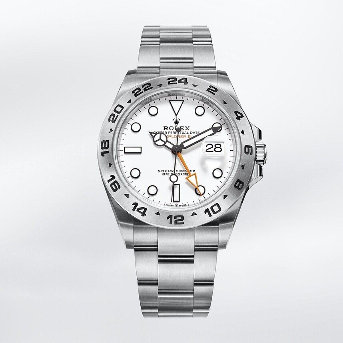 Rolex Explorer II 蠔式鋼 蠔式三格實心鏈節 定價NT282,000