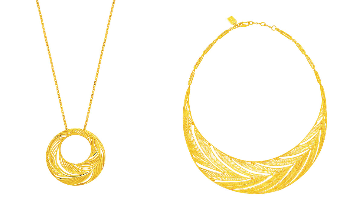 Just Gold 金羽鳳凰系列純金吊墜、純金項鍊