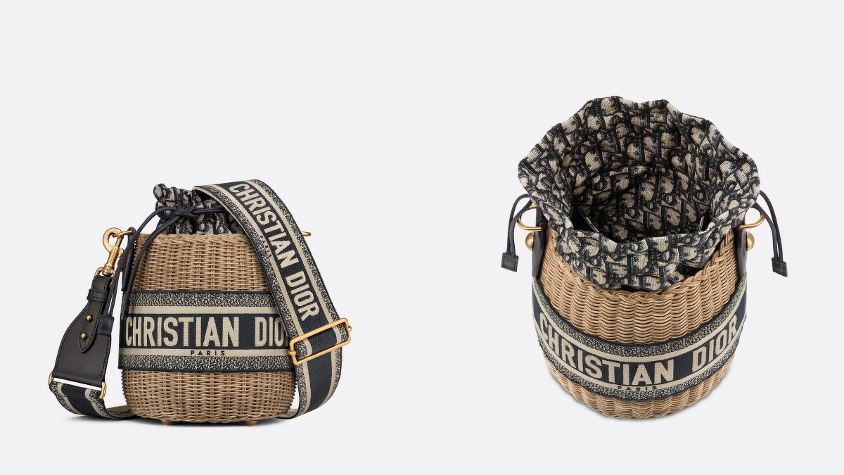 Dior Wicker藤籃水桶袋，售價NT$155,000