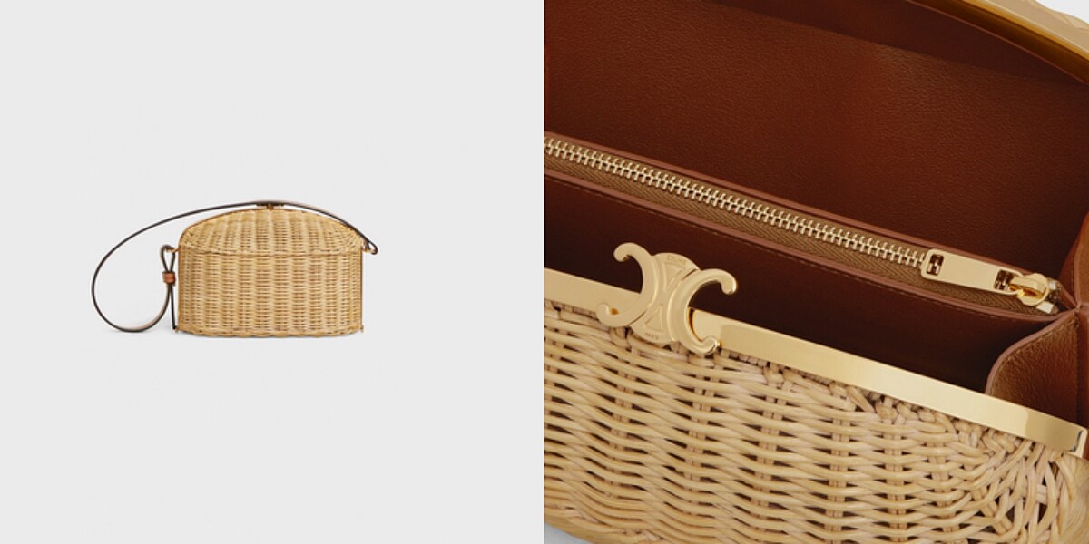CELINE 小牛皮藤編包，售價NT$135,000