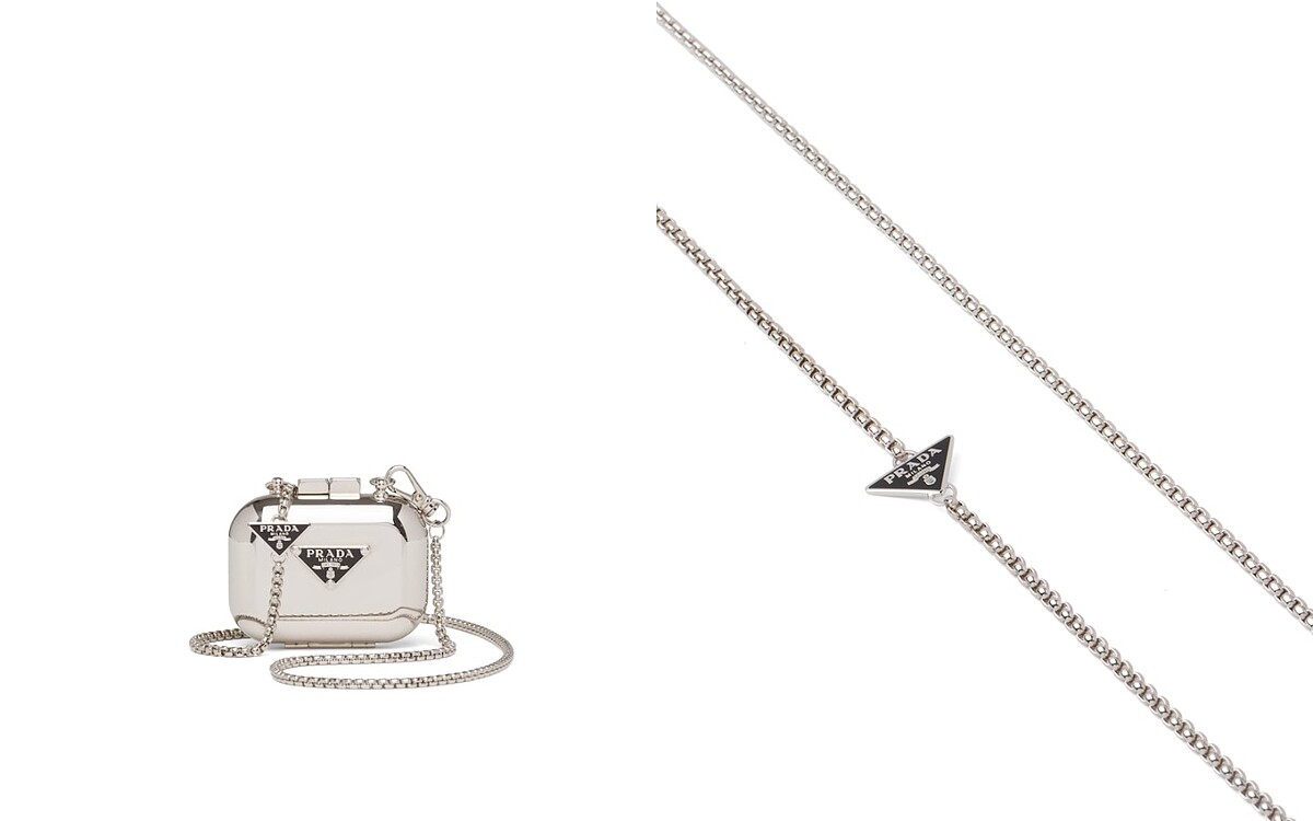 Prada Airpods Pro金屬化妝袋保護殼，售價NT$34,000