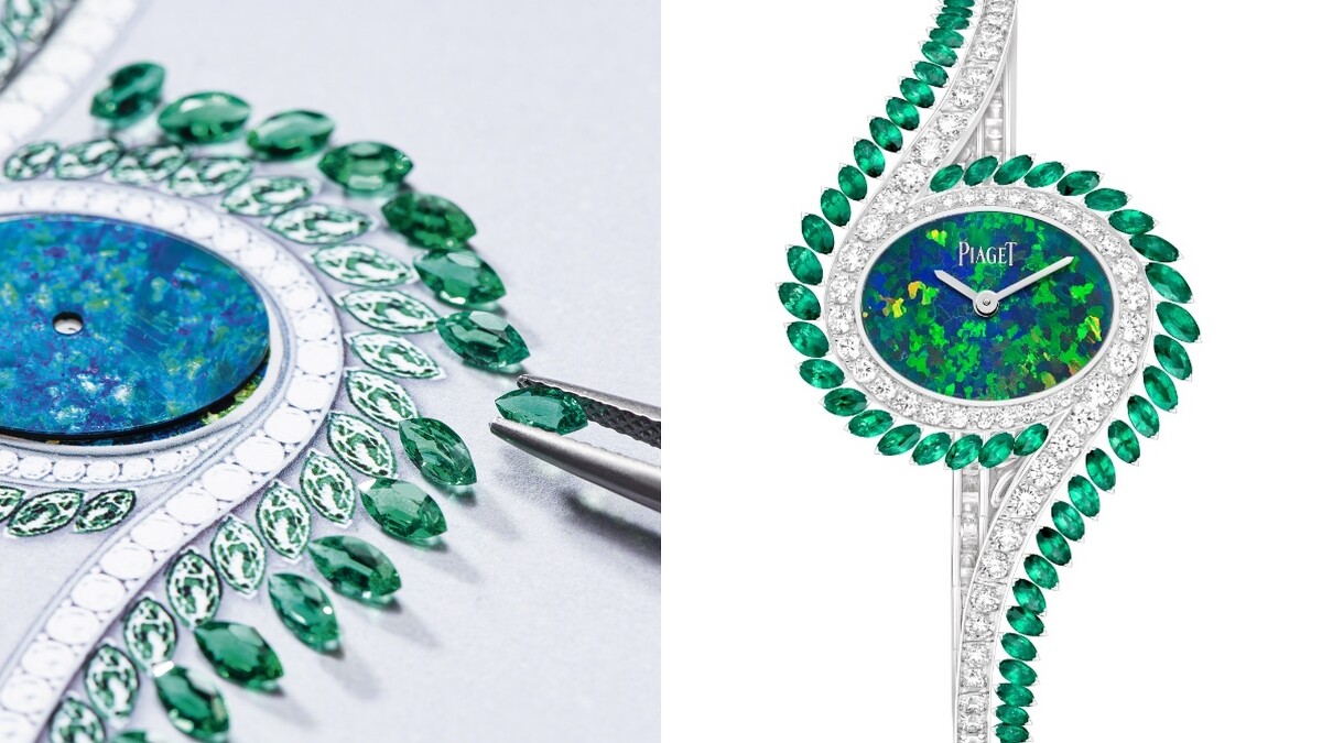 Piaget伯爵Limelight Gala蛋白石錶盤頂級珠寶手錶