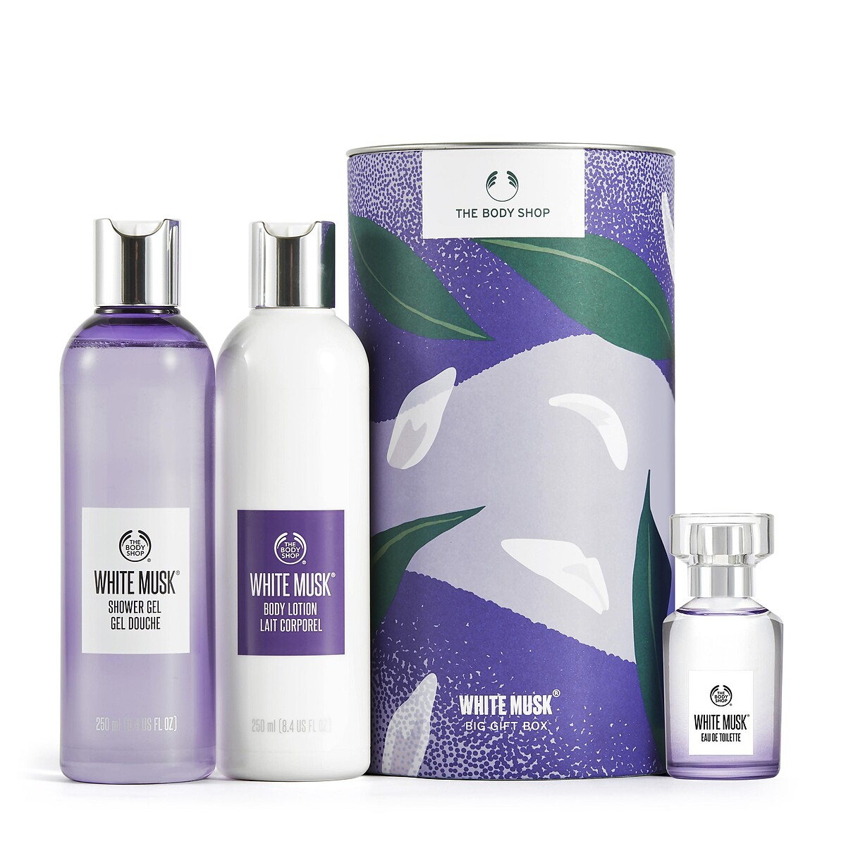 內含：白麝香絲柔沐浴膠250ml、潤膚乳250ml、白麝香絲柔香水50ml。NT2480