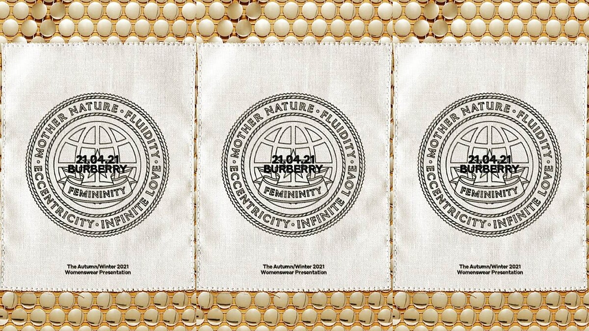 2021秋冬倫敦時裝週｜Burberry 最新秋冬系列，4/21晚上10點Youtube全球同步直播