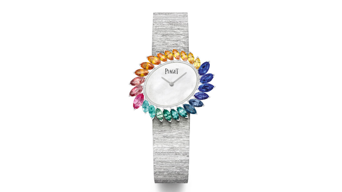 PIAGET Wings of Light系列彩色寶石頂級珠寶腕錶