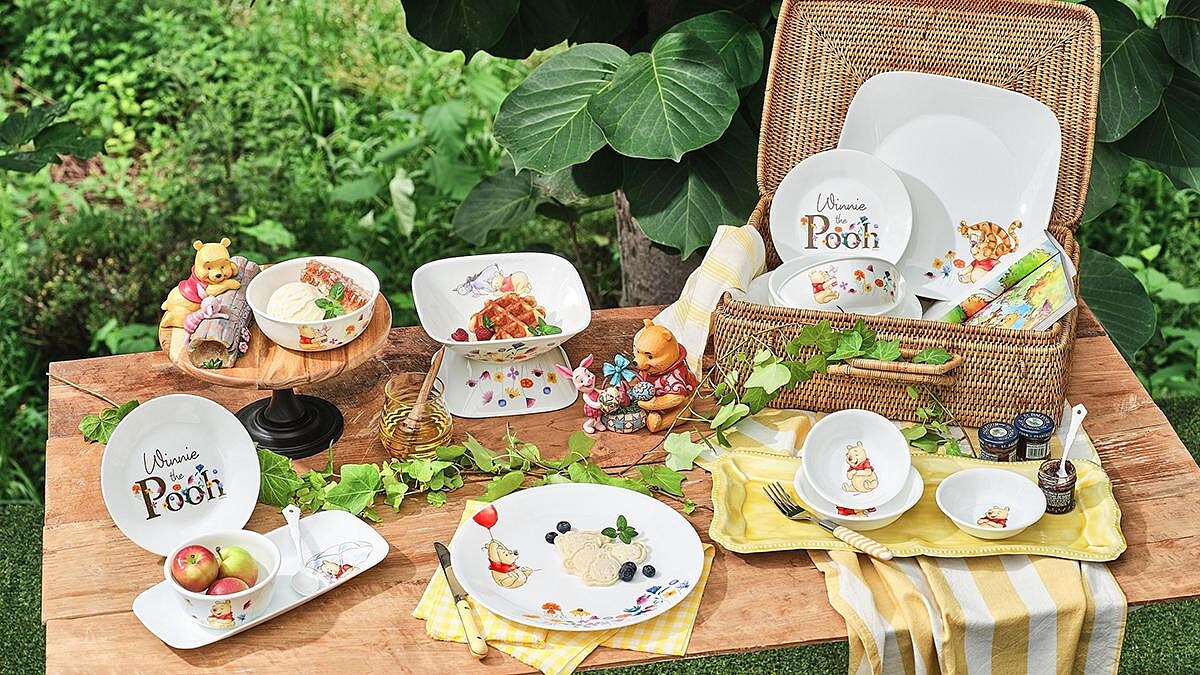 最低4.8折！康寧餐具X小熊維尼推出11款造型餐碗、盤，維尼、小豬、跳跳虎、屹耳超萌登場