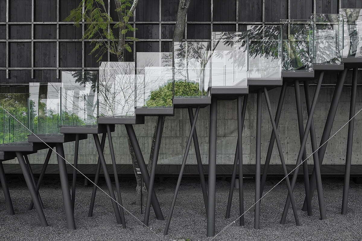 大量運用竹子舊木。