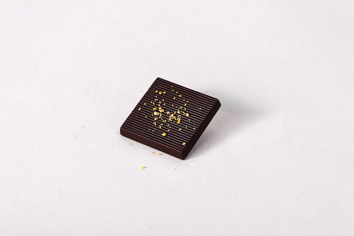 得獎的作品&mdash;烏魚子巧克力。