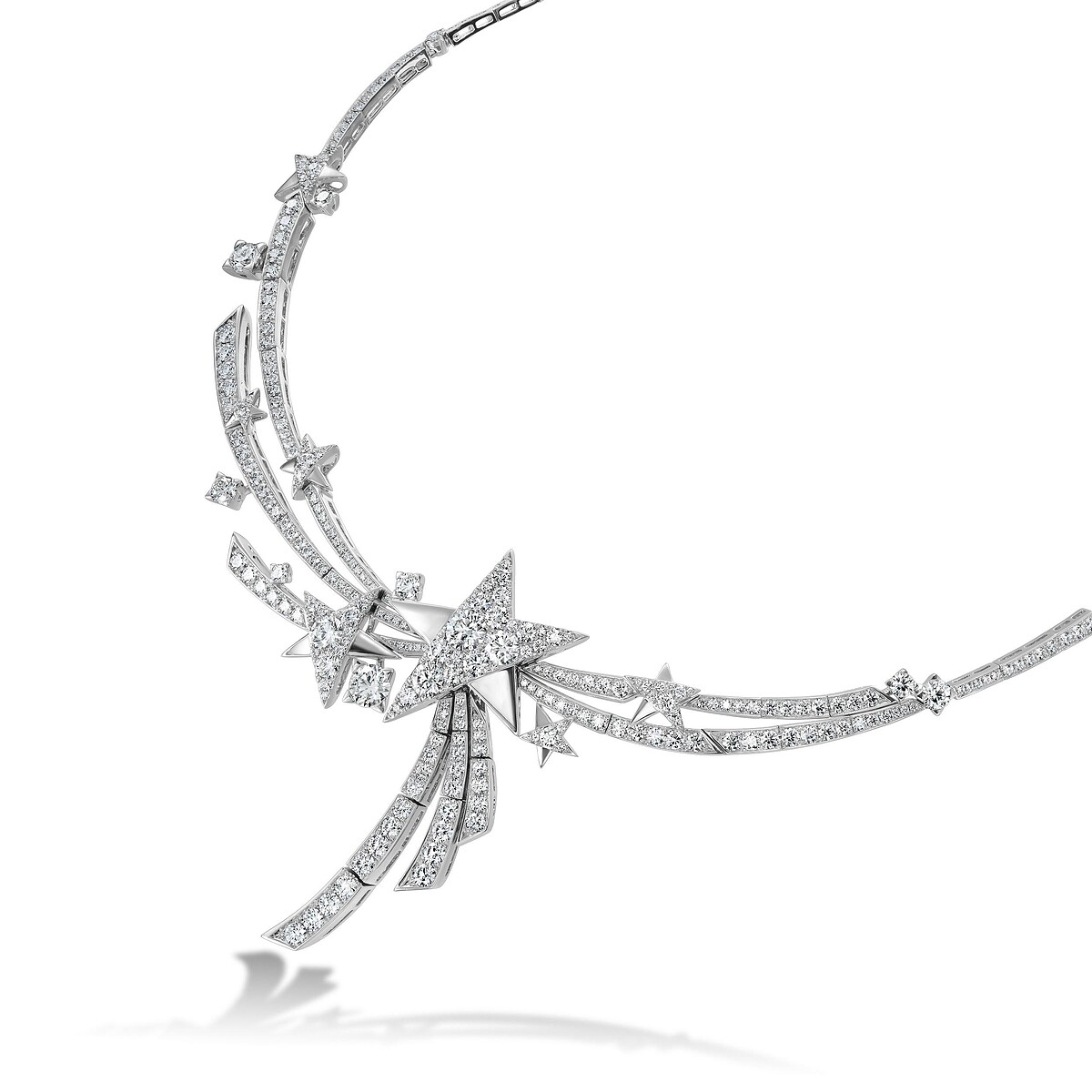 Starlight白K金鑽石項鍊 