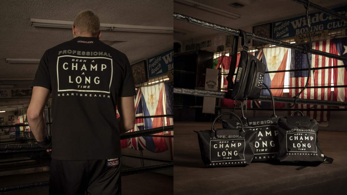 為Longchamp X EU聯名所發想出的標語：「Been a CHAMP a LONG time」（當冠軍好長一段時間了）