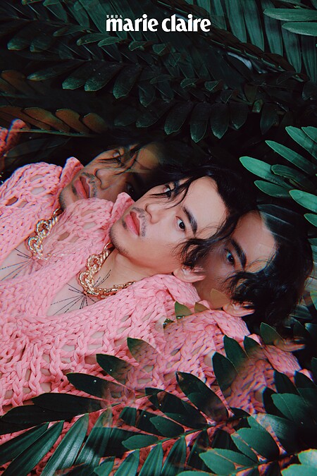 粉色鏤空針織衫，Bottega Veneta