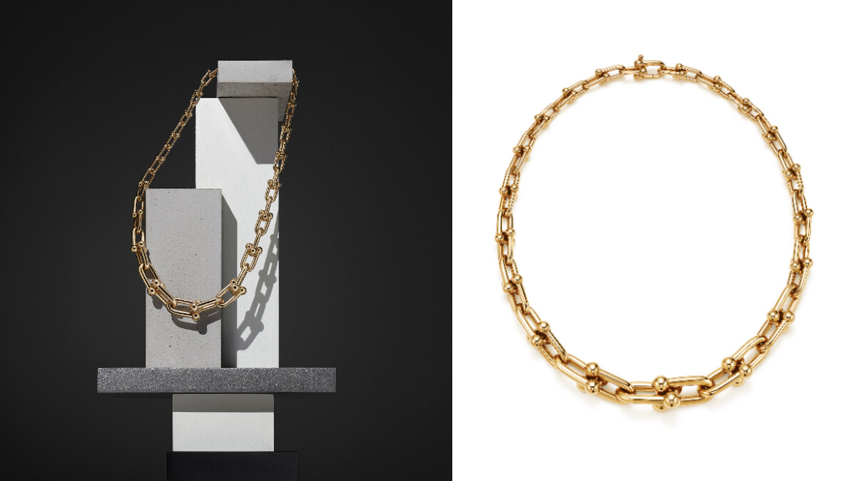 Tiffany HardWear 18K金鏈結設計項鍊