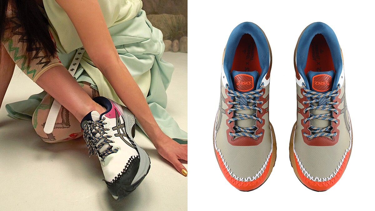 Asics X Vivienne Westwood五度推出聯名運動鞋！撞色＋異材質拼接設計，全台只有這兩處買得到