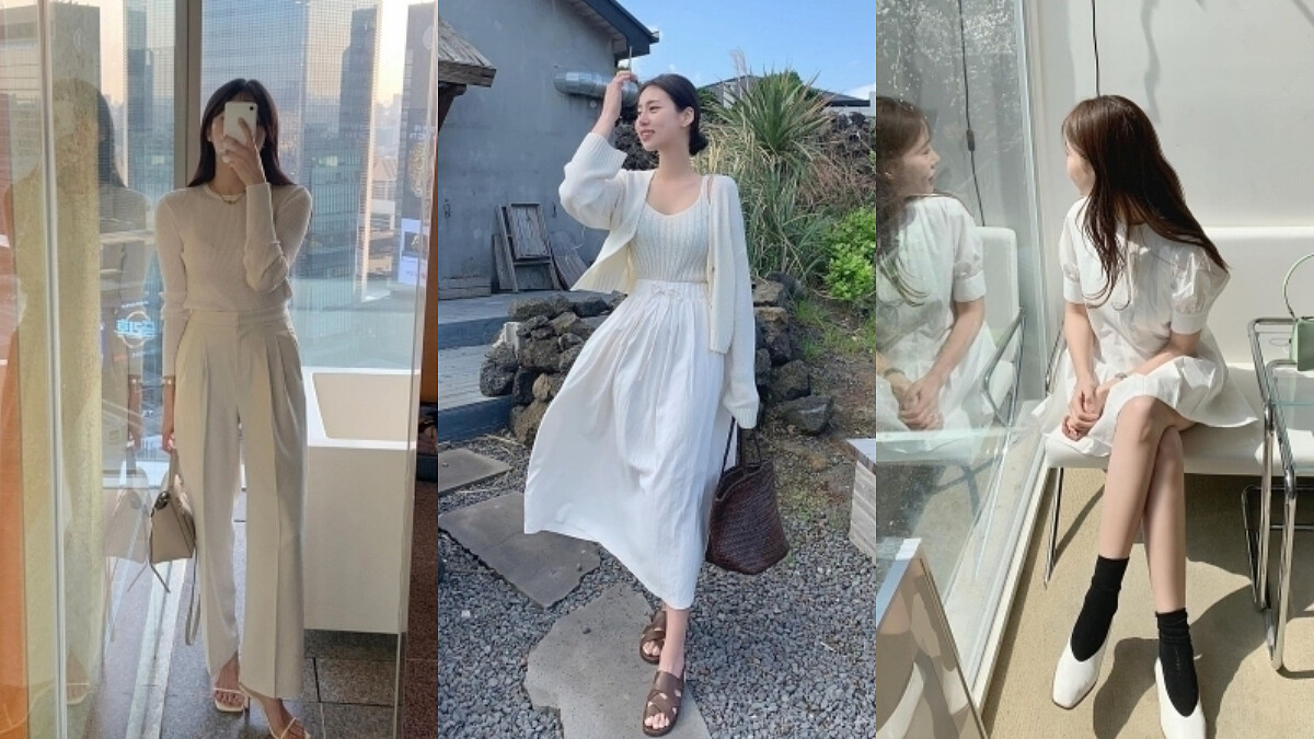 春天穿搭就該這麼仙！擁有天使光芒的「全白系穿搭」，打造讓人一眼愛上的清新氣質！