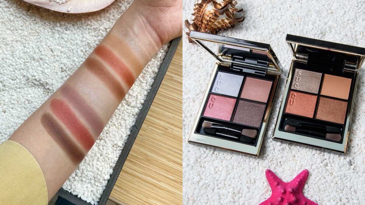 晶采盈緻眼彩盤手部試色