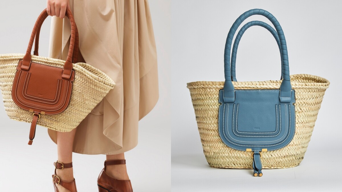 Chlo&eacute; Marcie Basket 編織包（大／小），售價NT$23,700／19,500