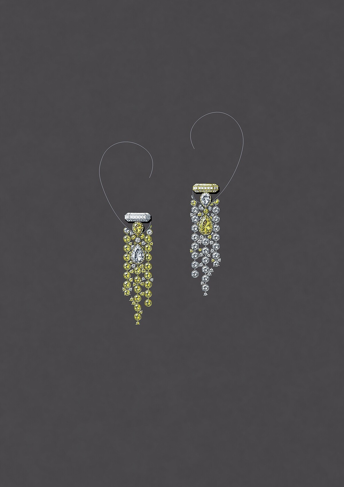 設計手稿：N&deg;5 Abstraction 耳環