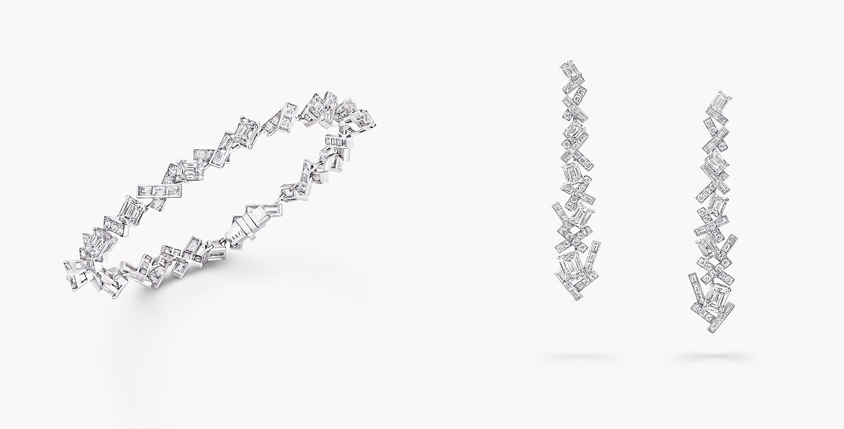 Threads鑽石手鏈、Threads經典鑽石長耳環 (系列售價NTD 280,000起)