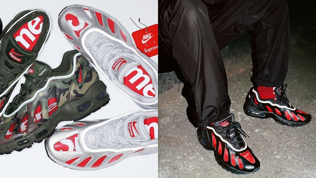 Nike再次攜手Supreme推出新款聯名球鞋！復古Air Max 96鞋型首見鏤空設計，潮流迷必須擁有