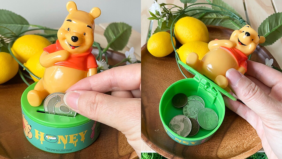 小熊維尼存錢糖果盒食玩
