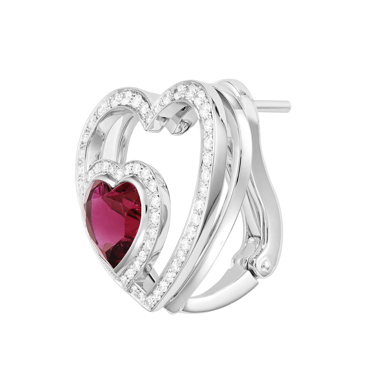 PRETTY WOMAN UNCONDITIONAL High Jewelry紅碧璽和鑽石耳環NT$342,700 