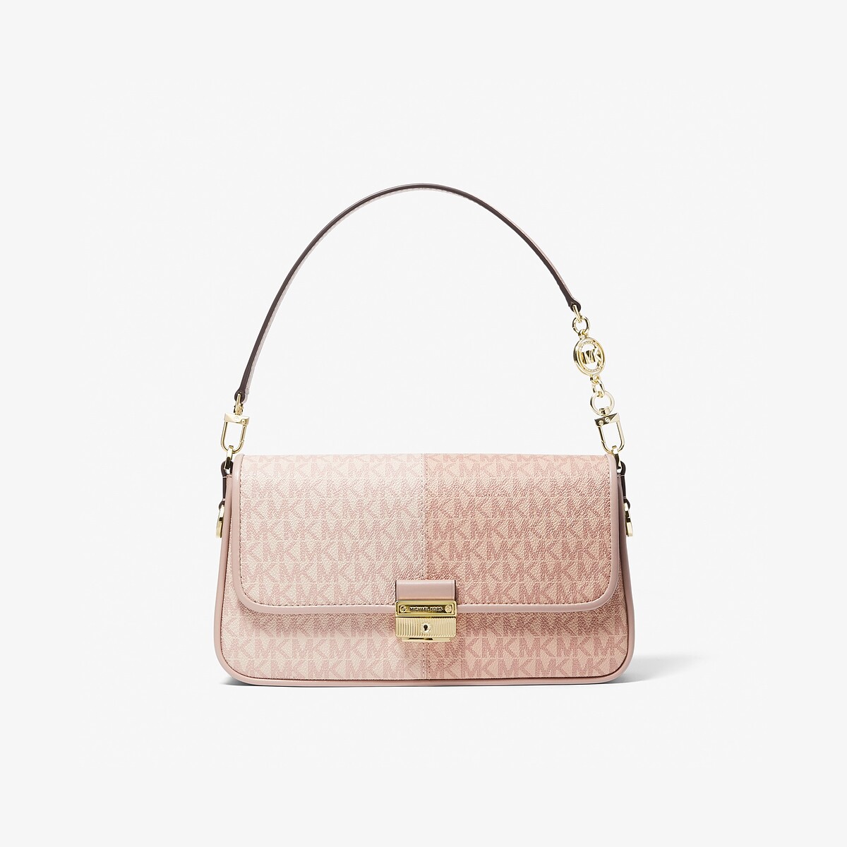 Michael Kors Bradshaw 粉色老花肩背包，NT19,000